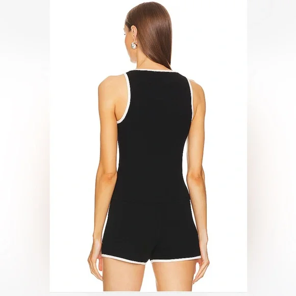 L'Academie by Marianna Lida Tank Top in Black - Picture 2 of 5